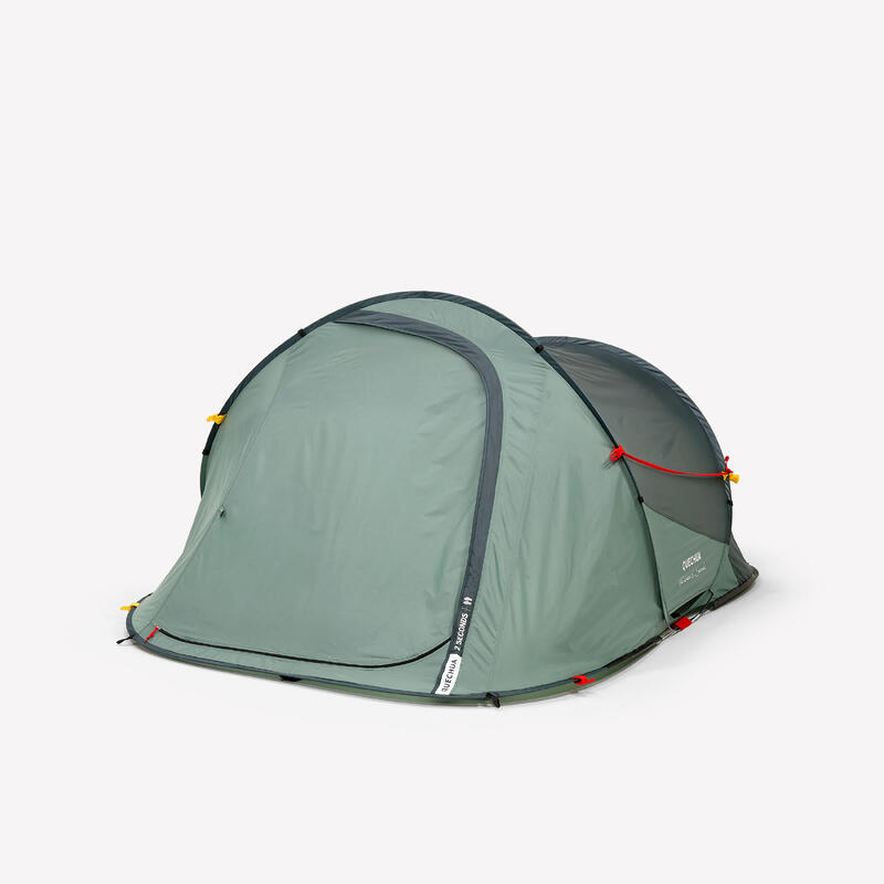 Cort de camping montare instantanee 2 locuri, 2 Seconds verde