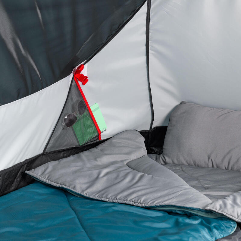 Tente de camping 2 places, 2 SECONDS vert