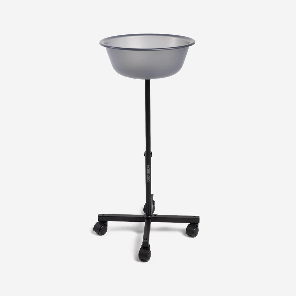 Cesto per palline da ping pong con rotelle