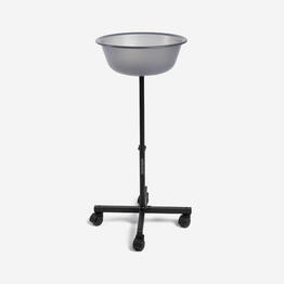 Panier de balles de tennis de table sur roulettes