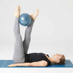 Pelota de pilates de 22cm Domyos azul plateado