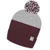 ADULT SKI HAT MADE IN FRANCE GRAND NORD - Burgundy/Grey