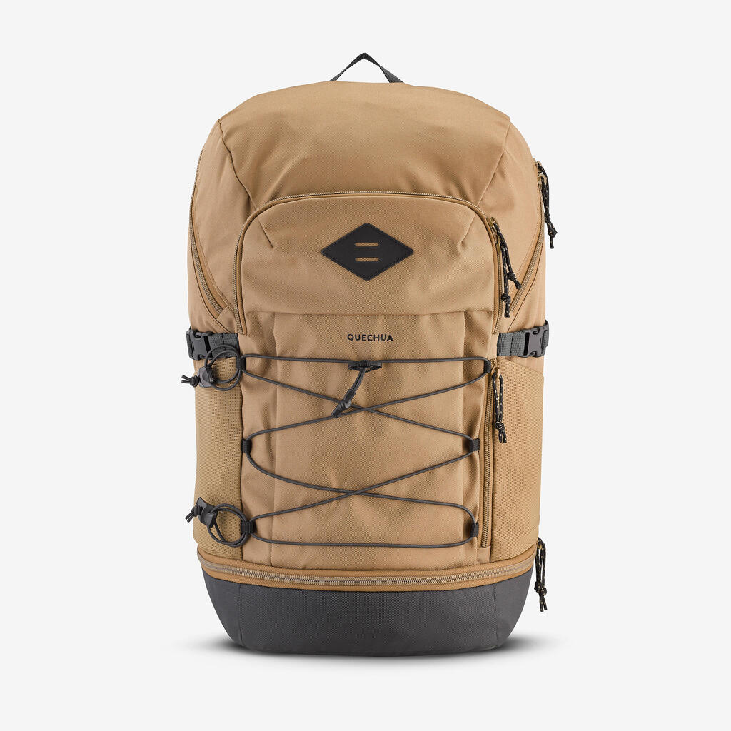 Turistický batoh NH Arpenaz 500 s objemom 30 litrov kaki