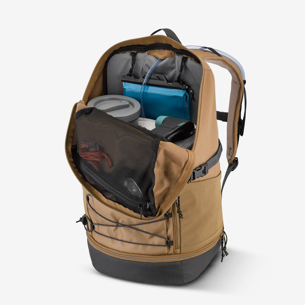 Turistický batoh NH Arpenaz 500 s objemom 30 litrov kaki