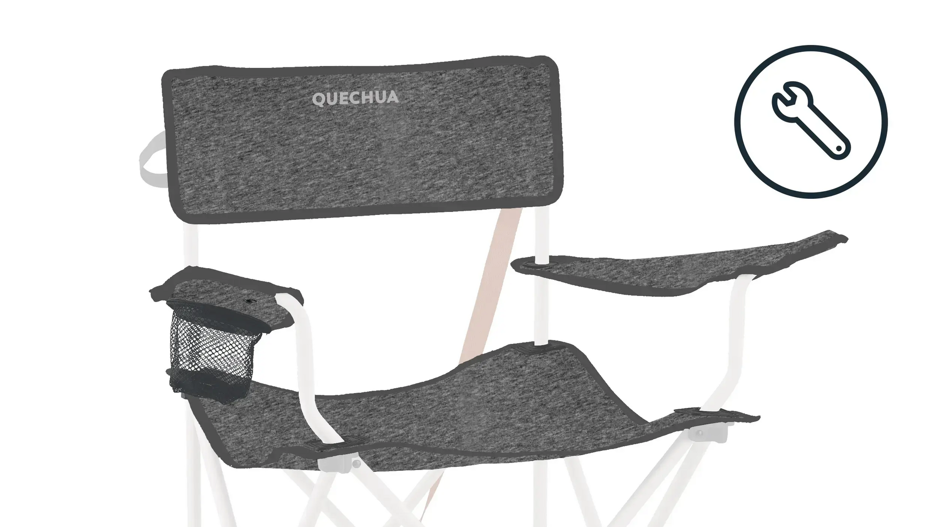 Quechua Chaise de camping pliante XL