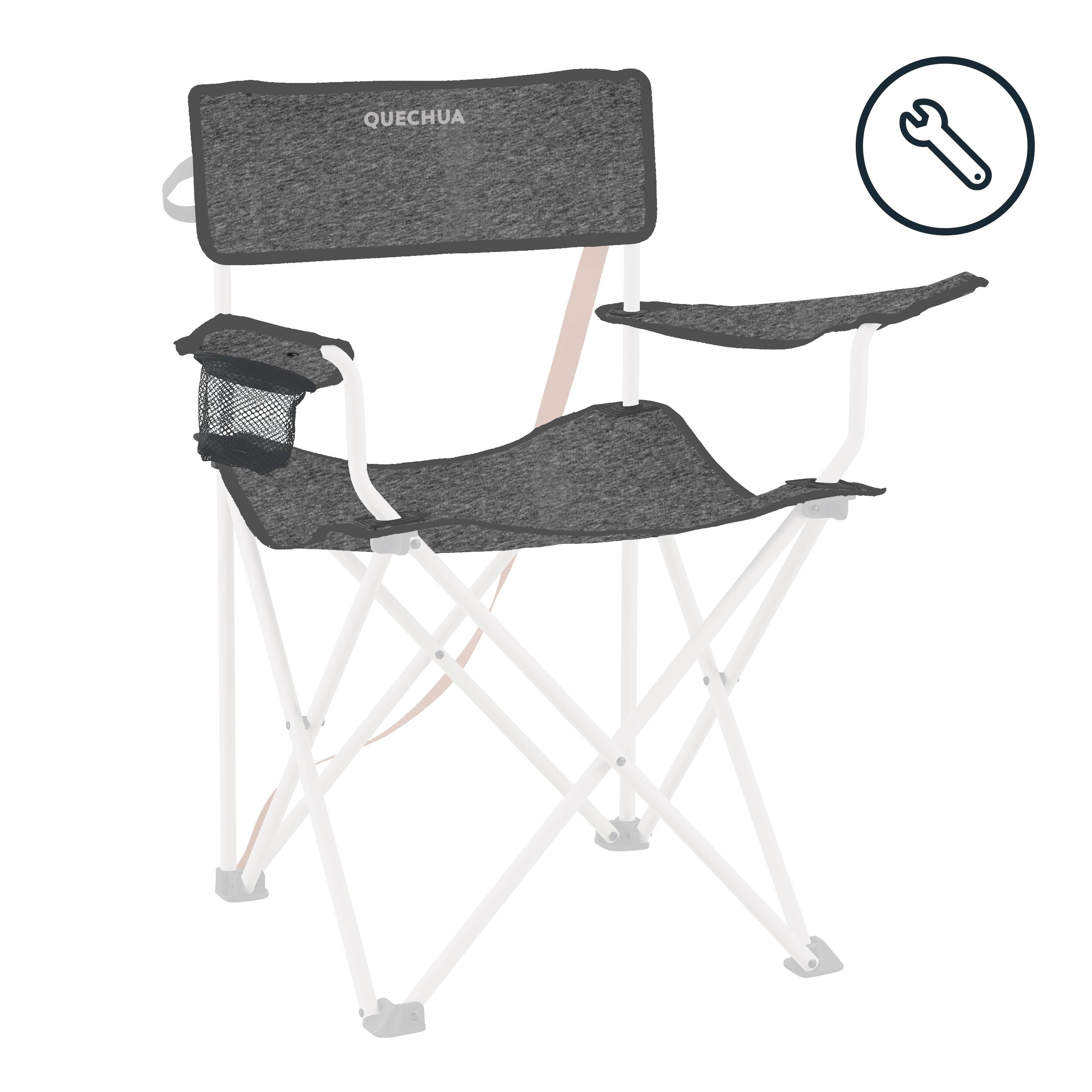 Kit textil recambio,  pieza suelta para silla plegable Quechua Basic XL 3/4