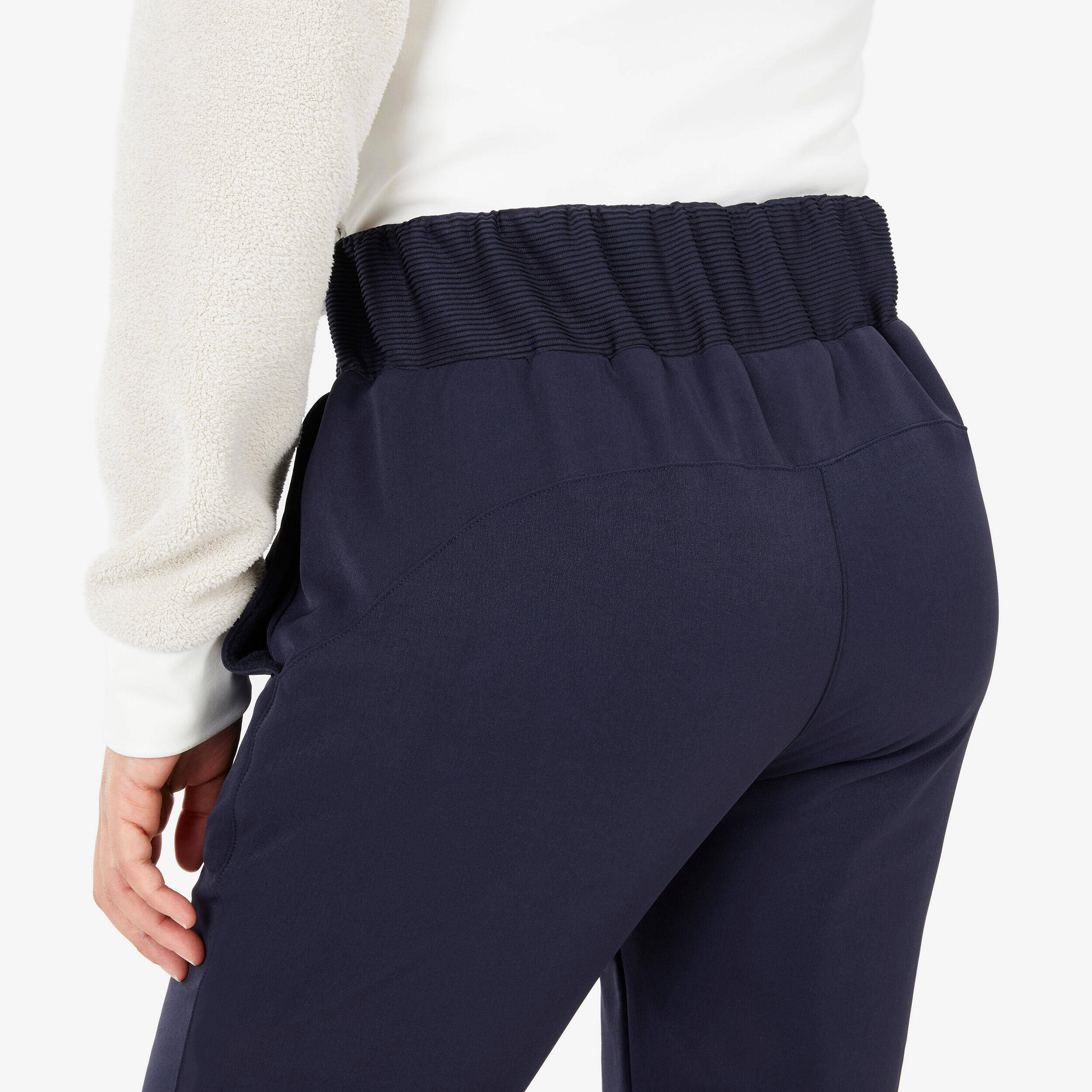 Women’s warm water-repellent hiking trousers NH500 - Blue -  3