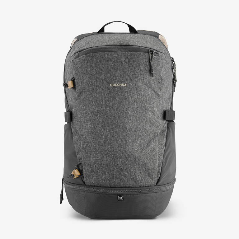 Ransel Hiking 20L dengan Kompartemen Es - Arpenaz NH500 - Abu-abu