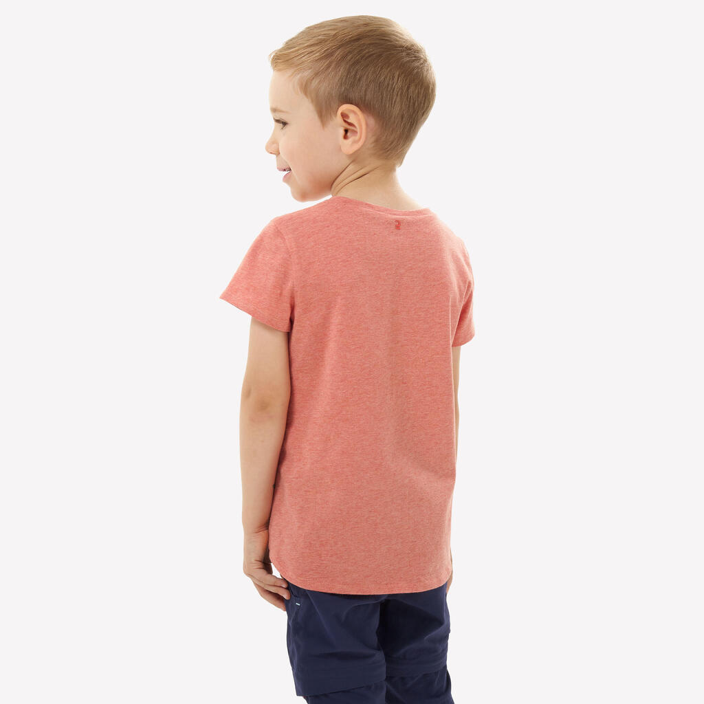 Kids’ hiking T-shirt, 2-6 years, NH100 - Orange