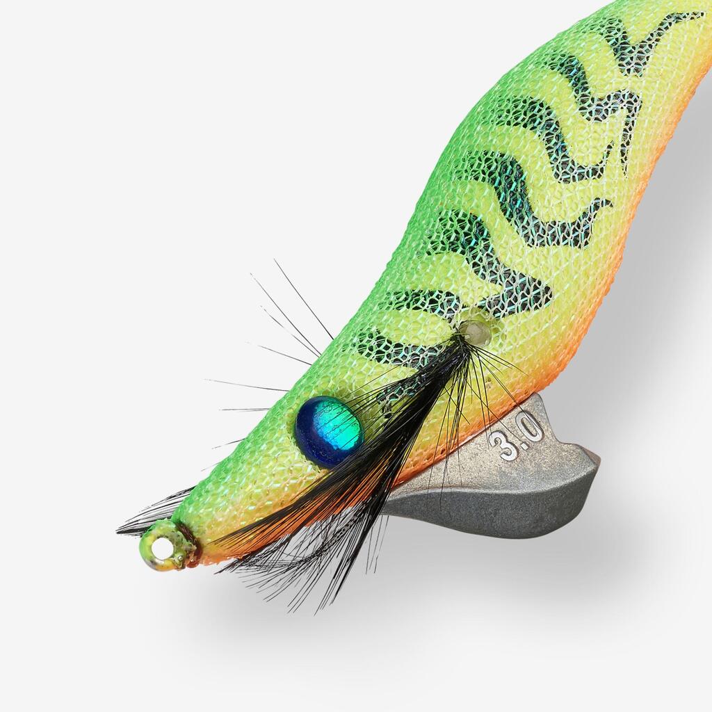 Shallow Sinking Jig for Cuttlefish and Squid fishing EBIKA 3.0/120 Firetiger
