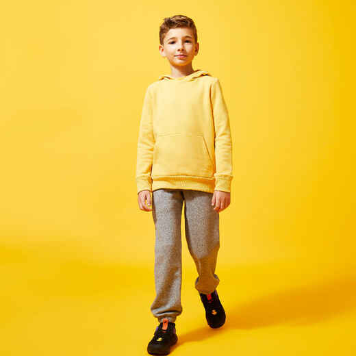 
      Bērnu kokvilnas džemperis ar kapuci, sinepju krāsā
  