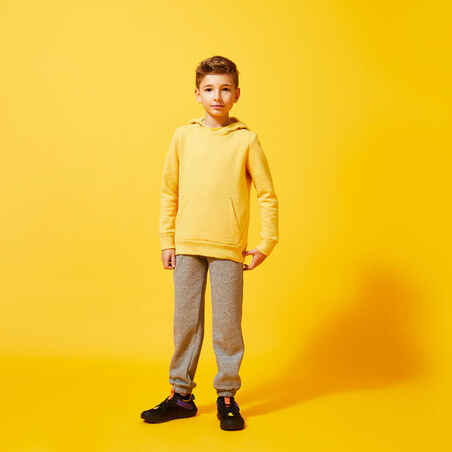 Kids' Cotton Hoodie - Mustard