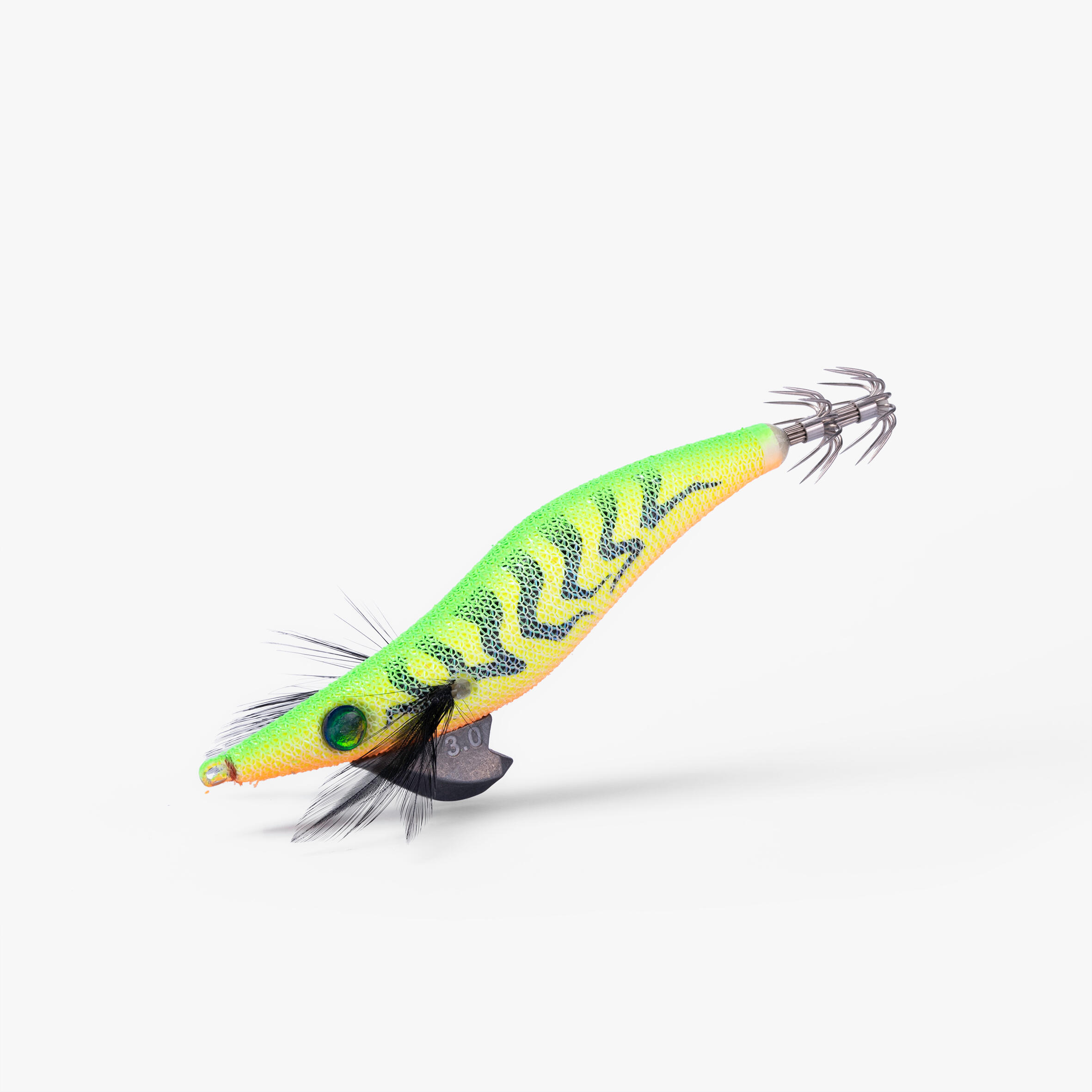 Turlutte coulante shallow EBIKA 3.0/120 Firetiger pêche des seiches/calamars 2/10