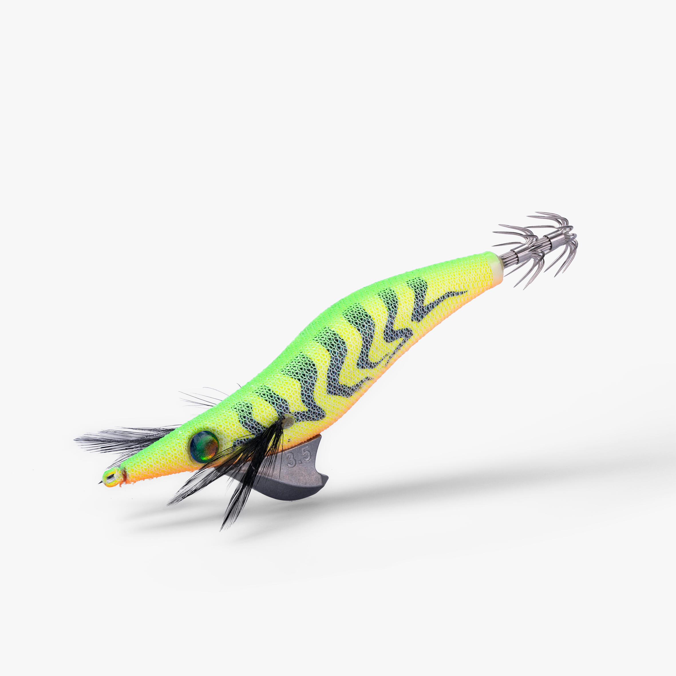 Turlutte coulante shallow ebika 3.5/135 firetiger pêche seiches/calamars 2/10
