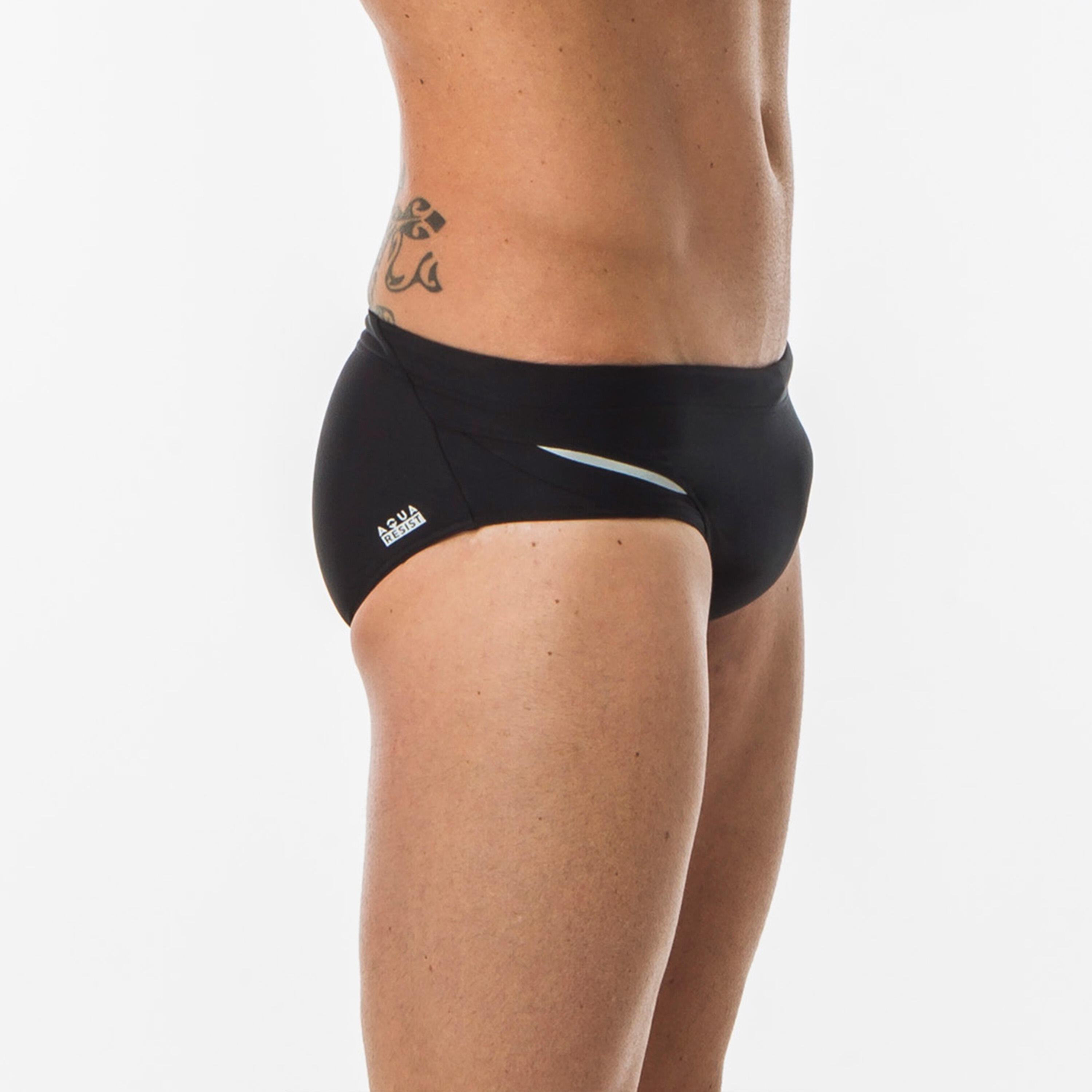 MEN’S SWIMMING TRUNKS 900 B-FAST  BLACK 1/4