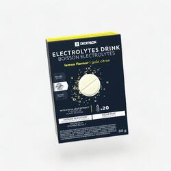 BOISSON ÉLECTROLYTES SANS SUCRE TABLETTES EFFERVESCENTES CITRON 20X4GR