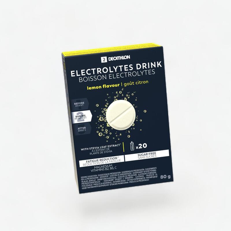 Electrolyt Iso-Brausetabletten zuckerfrei Zitrone 20 × 4 g