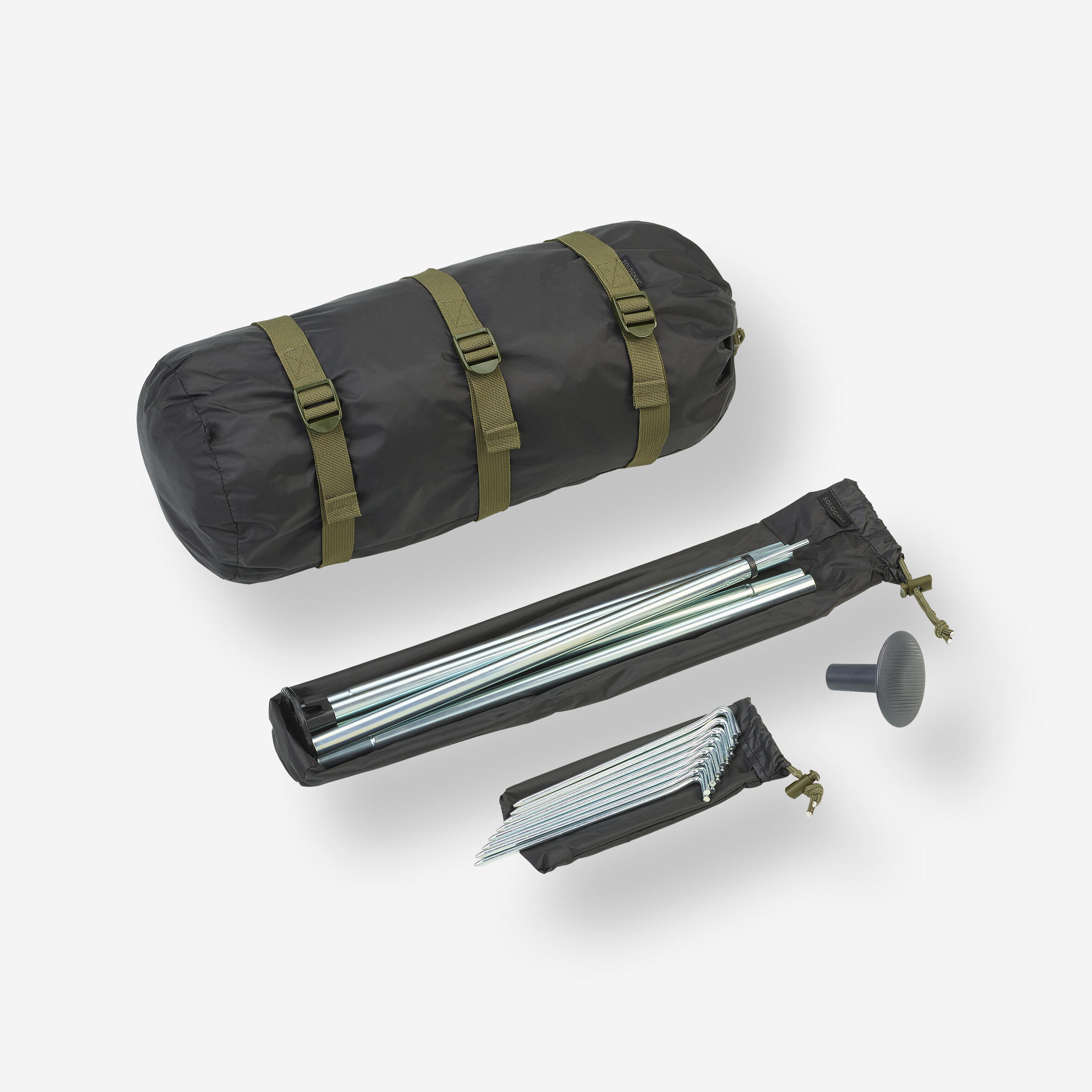 Tipi-Plane Bushcraft Camping wasserdicht 2 Personen+ khaki  4/7