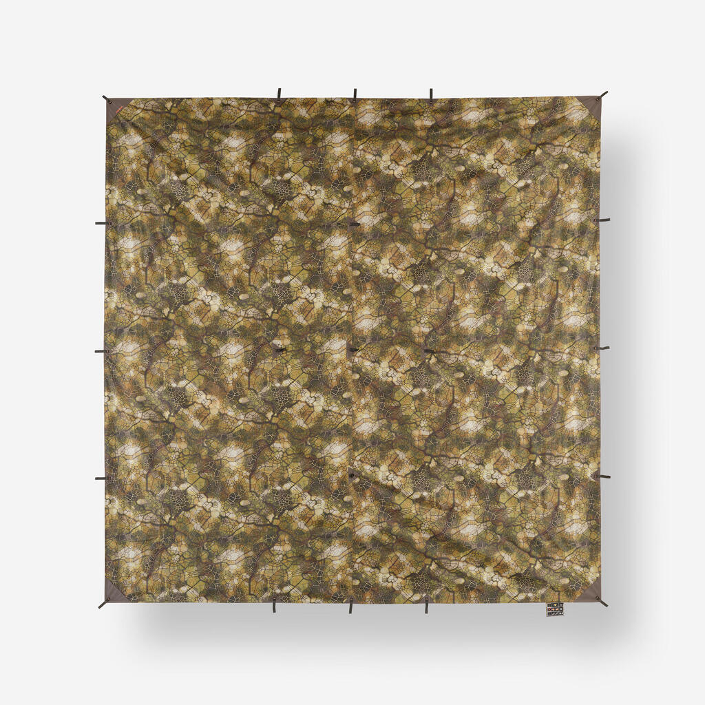 Izdzīvošanas prasmju brezents “Furtiv”, 2,95 x 2,8 m, kamuflāžas