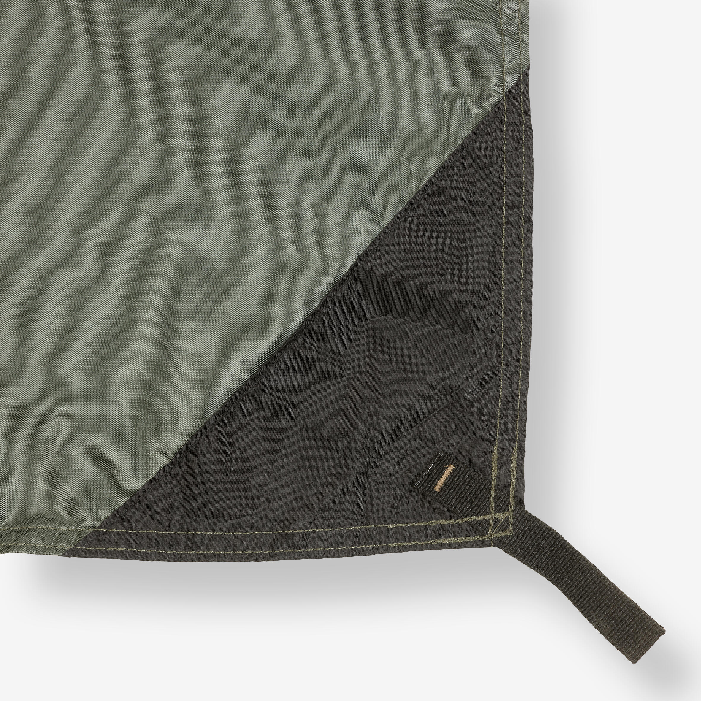 SOLOGNAC Prístrešok Tarp Bushcraft 4x4 m na bivak s nepremokavou plachtou kaki bez · záber 5
