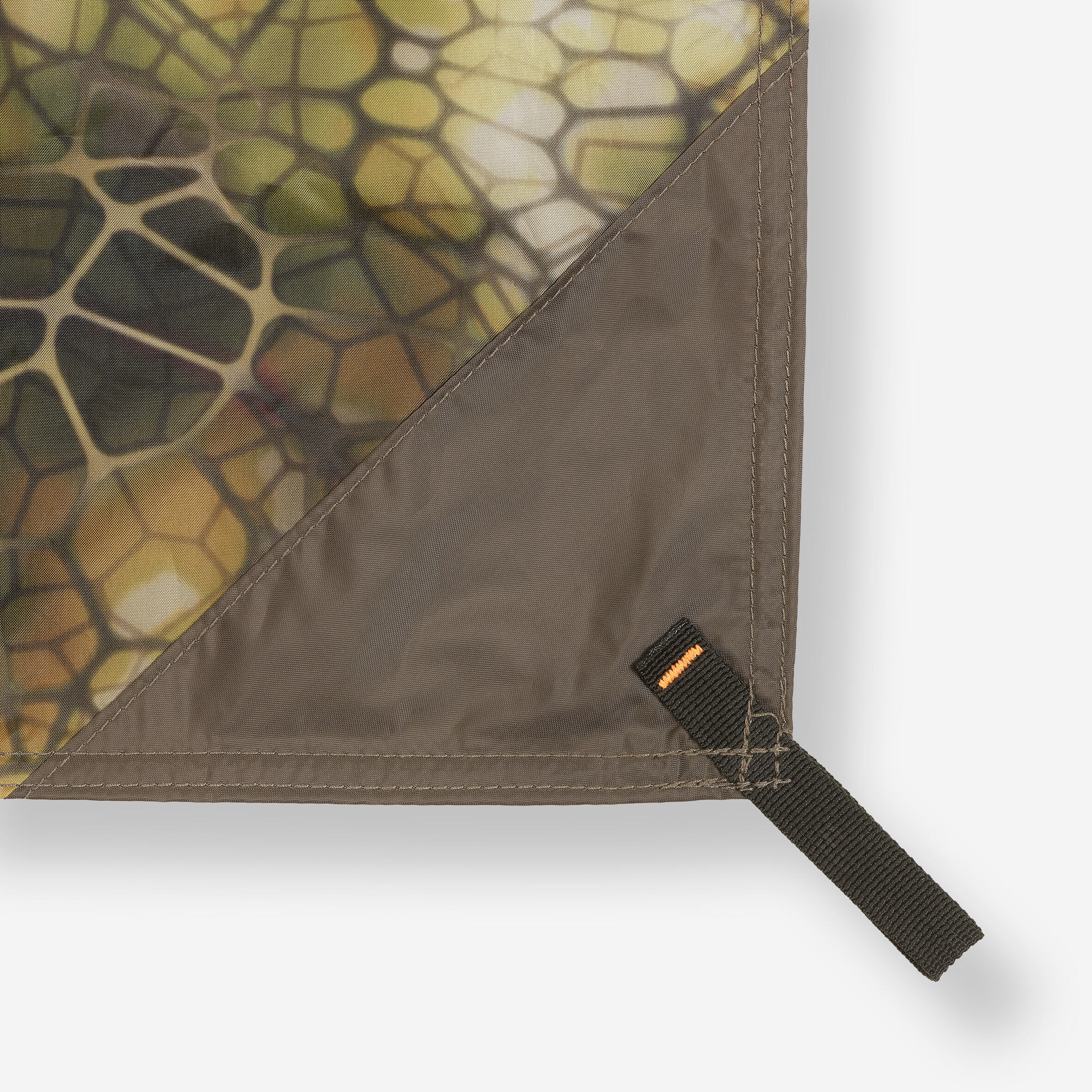 Waterproof Tarp 2.95 m x 2.8 m - Bushcraft Camouflage Furtiv - SOLOGNAC