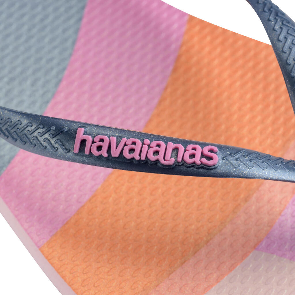 Women's Flip-Flops - Slim pallet glow pink