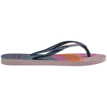Women's Flip-Flops - Slim pallet glow pink