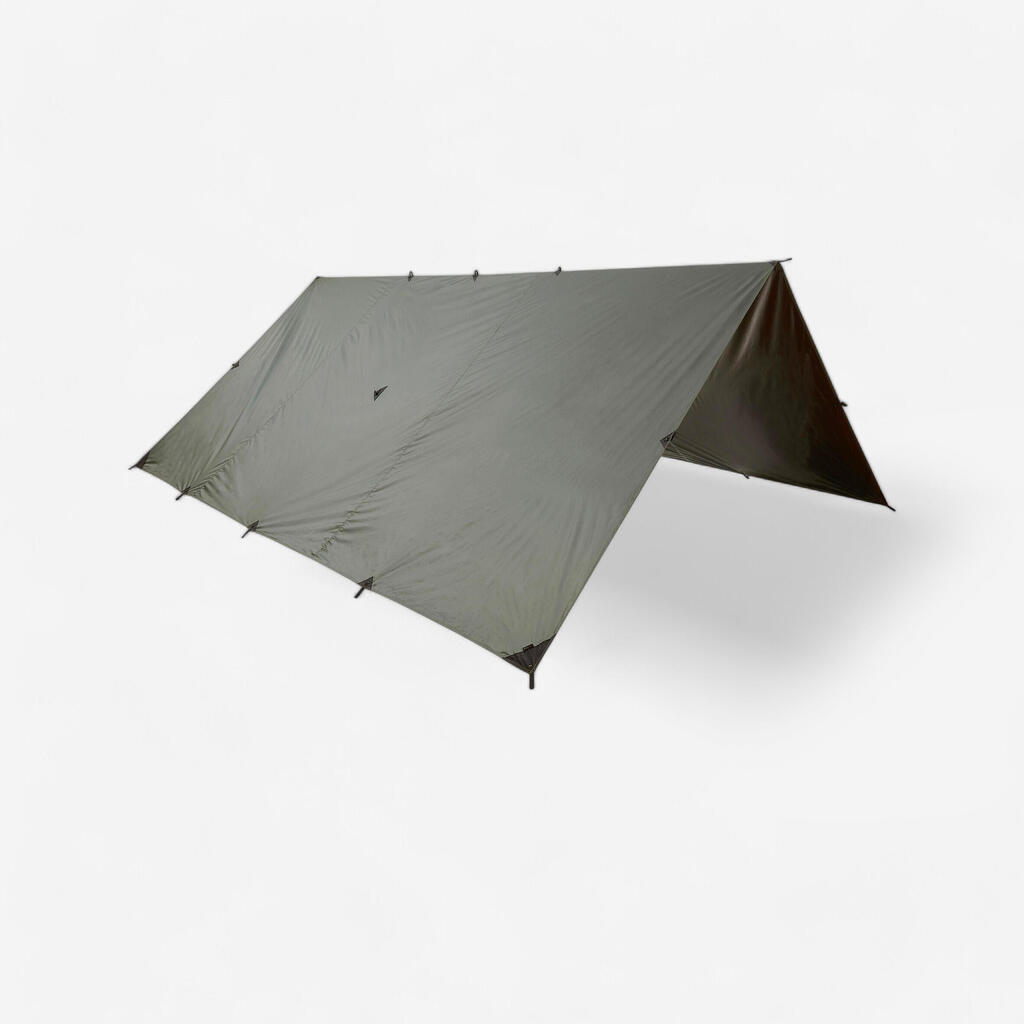Plane Bushcraft Camping 4×4 m wasserdicht khaki 