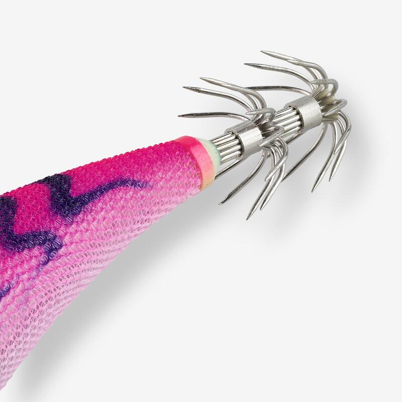 Turlutte coulante ebi s 3.0 / 120 rose pêche des seiches et calamars en mer
