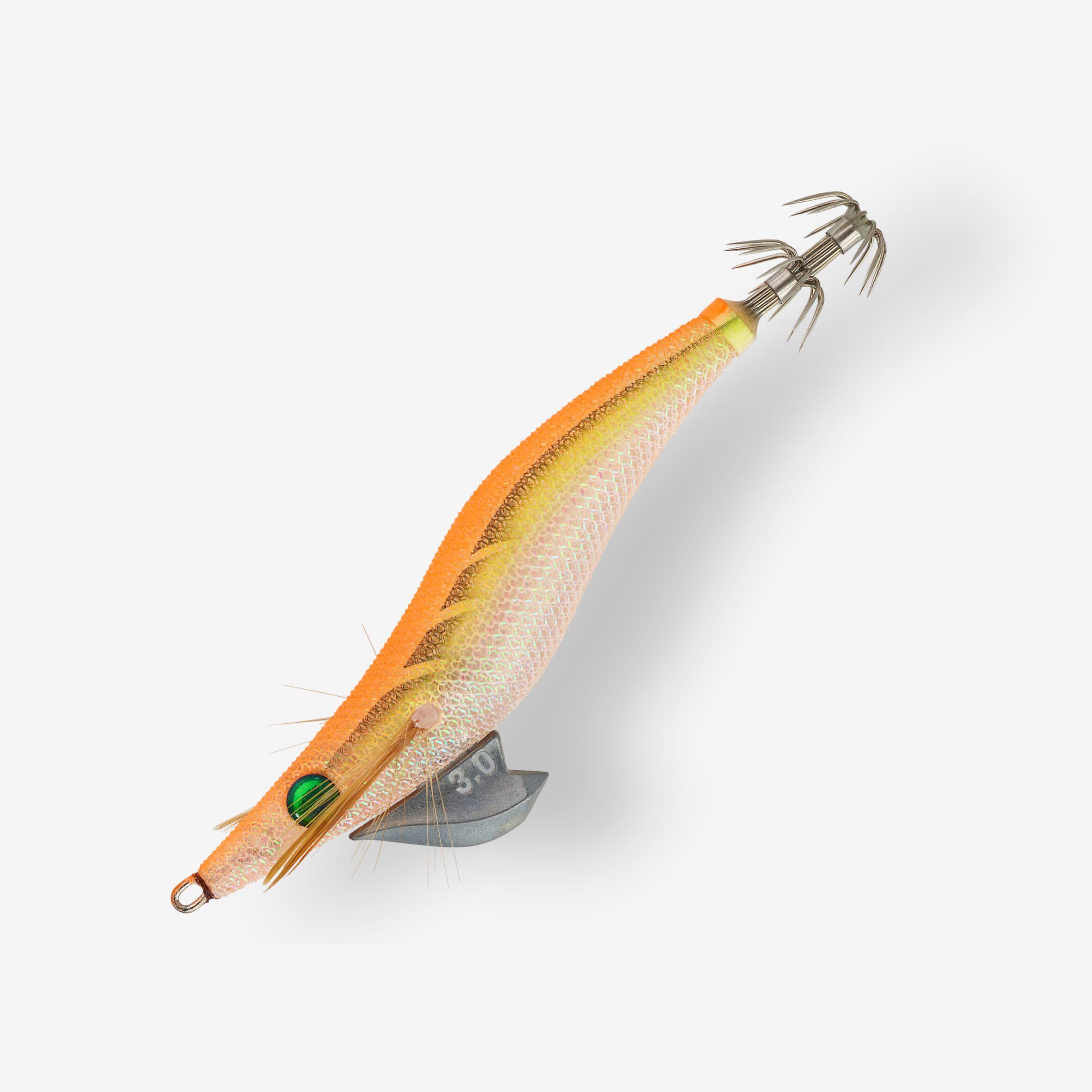 Shallow Sinking Jig for Cuttlefish and Squid fishing EBIKA 3.0/120 - Neon Orange 2/4