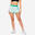 Fitnessshort voor dames loose fit groen