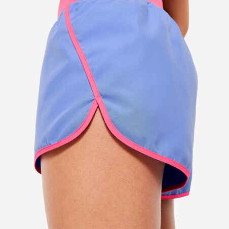 Women's Fitness Loose Shorts - Fuchsia/Green