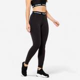 Women Gym Leggings with Phone Pocket - Black