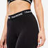 Women Gym Leggings with Phone Pocket - Black