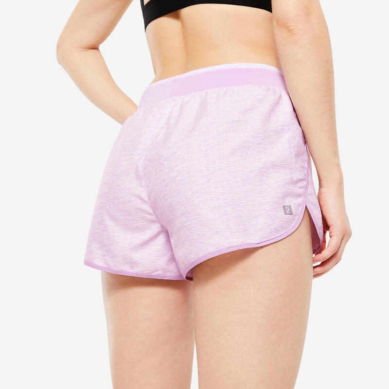 Women's Cardio Fitness Loose Shorts - Blue/Pink