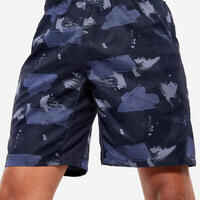 Men's Zip Pocket Breathable Essential Fitness Shorts - Blue Camo