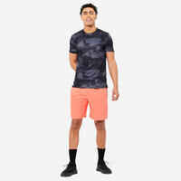 Men's Short-Sleeved Crew Neck Breathable Fitness T-Shirt - Navy Blue
