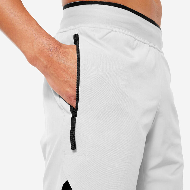 Ademende short voor crosstraining heren Performance Celliant grijs
