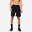 Men's Breathable Zip Pocket Performance Fitness Shorts - Black