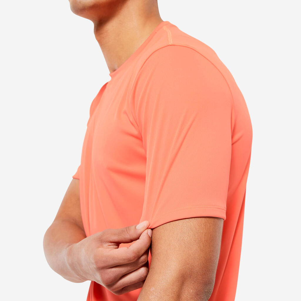 Majica za fitnes Essential prozračna muška narančasta