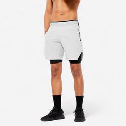 SHORT CROSS TRAINING PERFORMANCE RESPIRANT LÉGER HOMME - CELLIANT GRIS