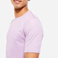 Men's Fitness Breathable Essential Short-Sleeved Crew Neck T-Shirt - Mauve