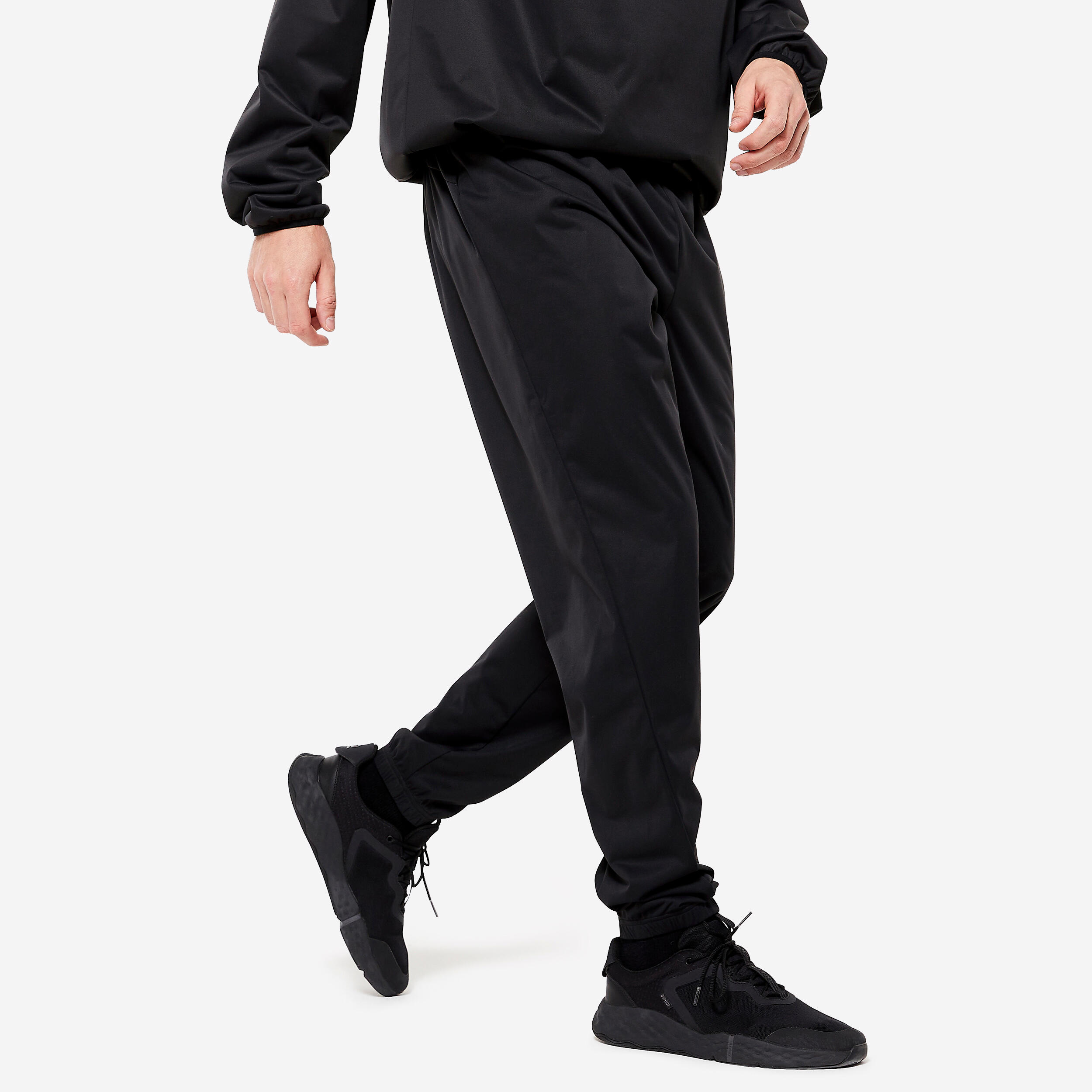 PERFORMANCE HOODED SWEAT SUIT - BLACK