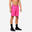 Pantalón Corto Fitness Essential Hombre Rosa Transpirable Bolsillos Cremallera