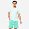 Vīriešu elpojošs fitnesa T krekls ar īsām piedurknēm “Essential”, zaļš