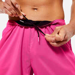 Ανδρικό διαπνέον σορτς γυμναστικής με τσέπη με φερμουάρ Essential - Ροζ