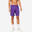 Men's Zip-Pocket Breathable Essential Fitness Shorts - Purple