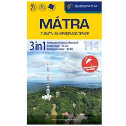 Turista- és kerékpáros térkép - Mátra 3in1