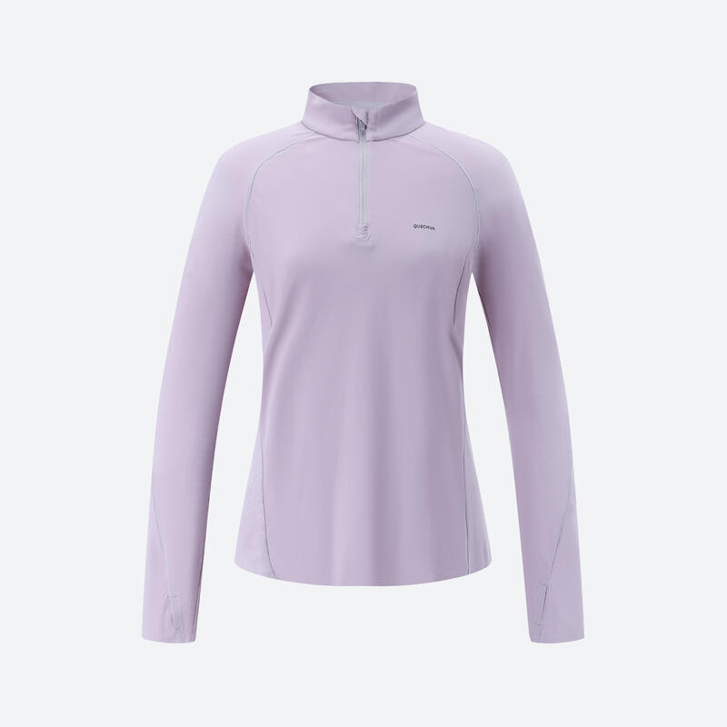 Women's Long-sleeved Mountain Walking T-shirt - Anti-UV