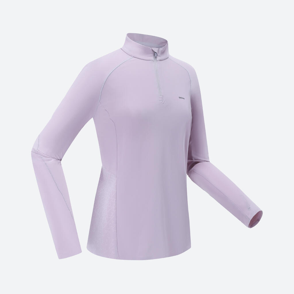 T-Shirt manches longues de randonnée montagne - Anti UV Femme